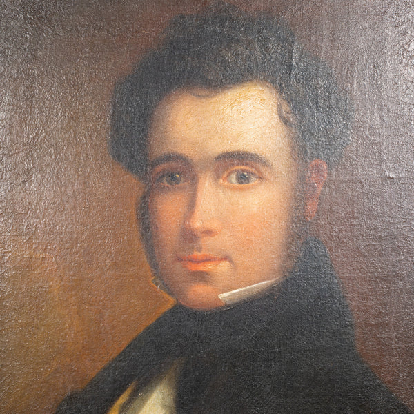 19th c. American Oil Portrait of a Gentleman
