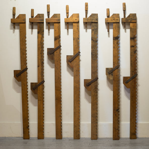 19th c. Monumental Wooden Shipwright Clamps c.1800s