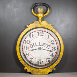 19th c. Belgian Cast Iron Double Face Watchmaker's Store Sign c.1860-1890