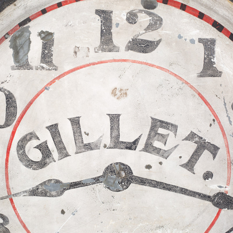 19th c. Belgian Cast Iron Double Face Watchmaker's Store Sign c.1860-1890