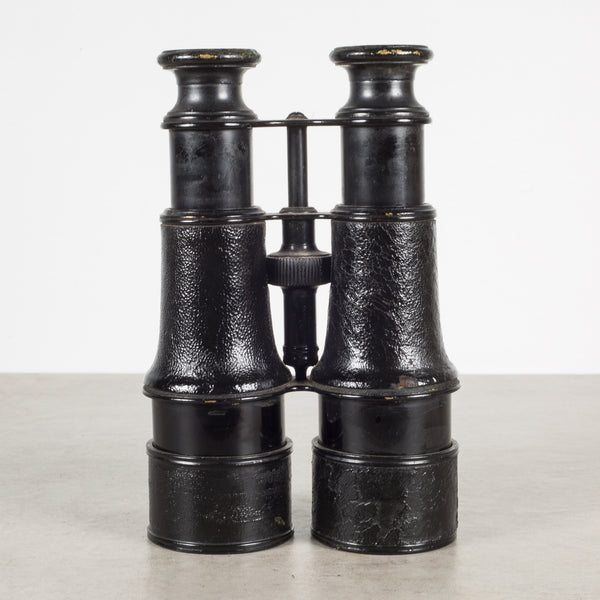 19th c. Expandable Leather Wrapped Binoculars c.1880
