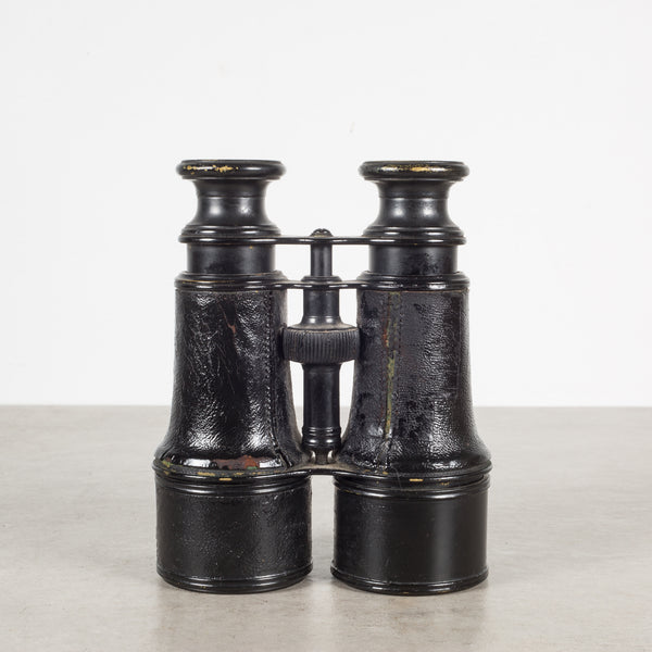 19th c. Expandable Leather Wrapped Binoculars c.1880