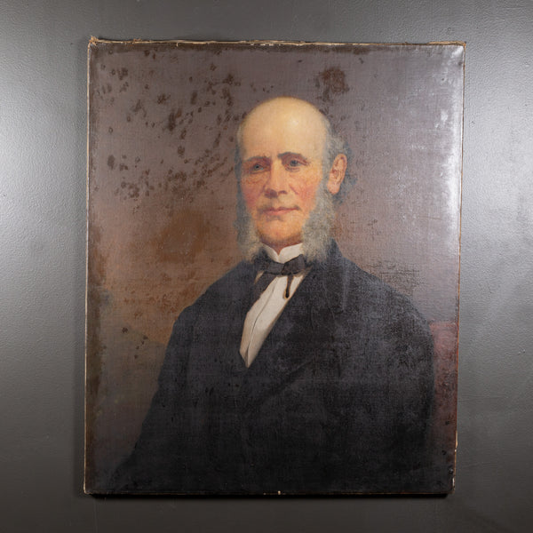 American 19th c. Oil Portrait of a Gentleman