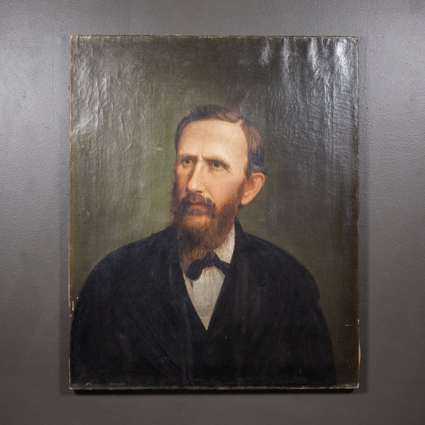 19th c. Oil Portrait of a Bearded Gentleman, c.1800s