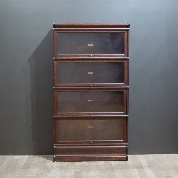 Antique Globe-Wernicke London 4 Stack Lawyer's Bookcase c.1890-1910