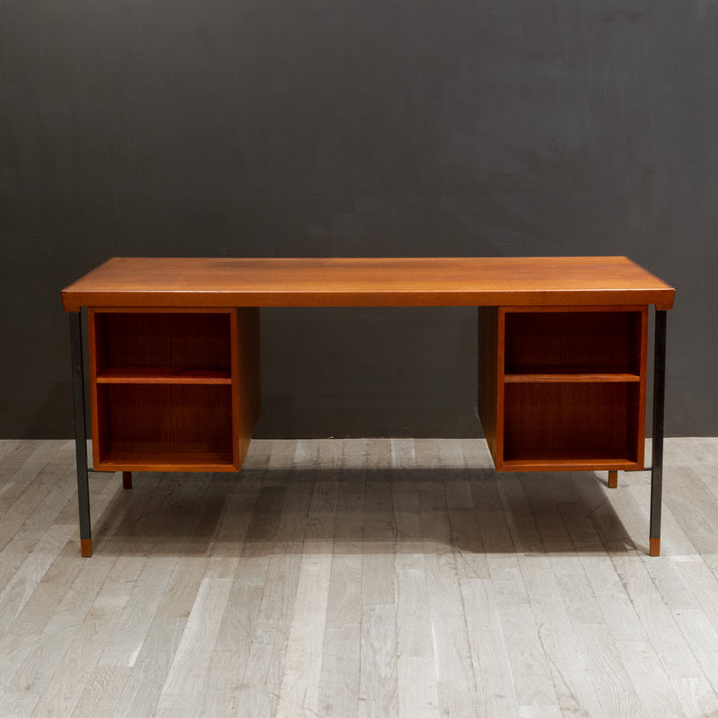 Mid-century Teak Desk by Peter Hvidt & Orla Mølgaard-Nielsen for Søborg Møbelfabrik, Denmark c.1950