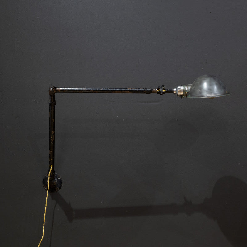 Vintage Ajusco Articulating Industrial Lamps c.1930-Two Available