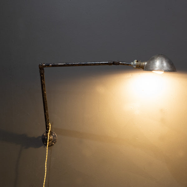 Vintage Ajusco Articulating Industrial Lamps c.1930-Two Available