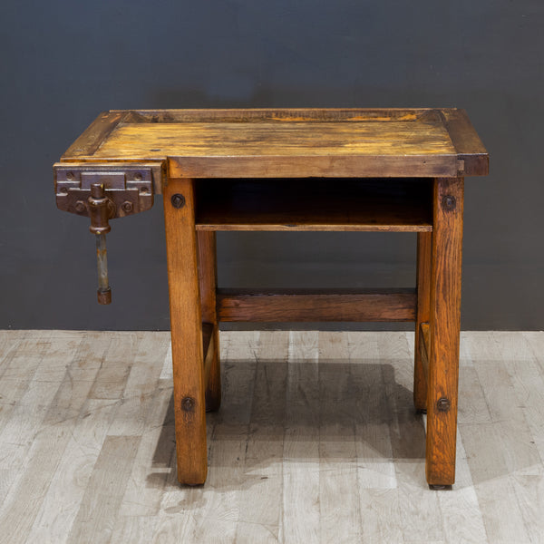 Antique Small Carpenter's Workbench c.1910-1930