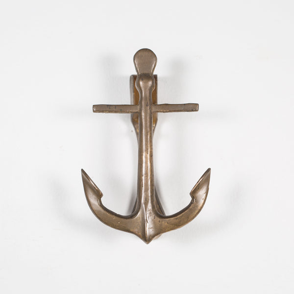 Solid Brass Anchor Door Knocker c.1950