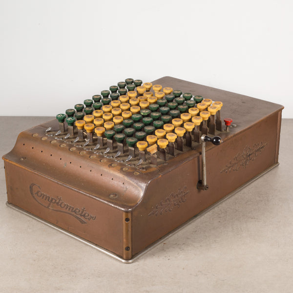 Late 19th-Early 20th c. Copper and Bakelite Adding Machine C.1887-1920