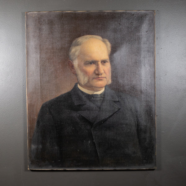 19th c. American Oil Portrait by Oscar Hallwig 1895