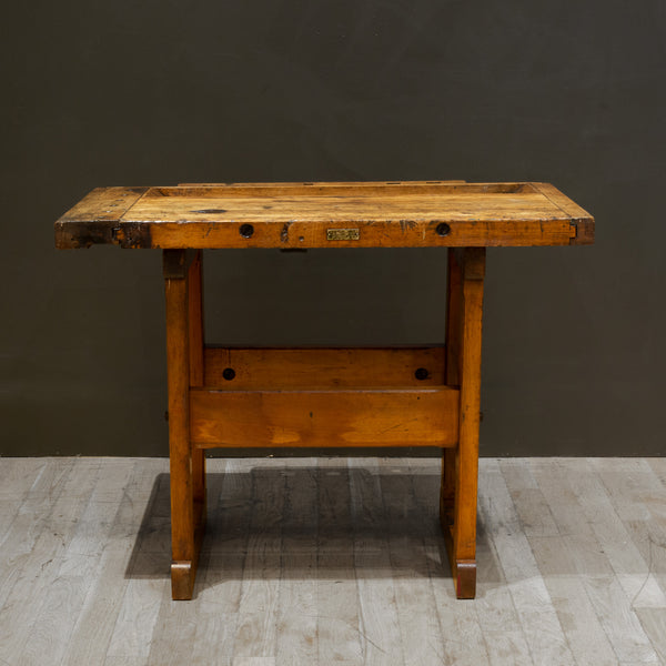 Antique American Carpenter's Workbench c.1910-1930