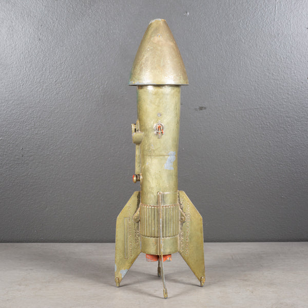 Vintage Astro Rocket Ship Mechanical Savings Bank c.1957