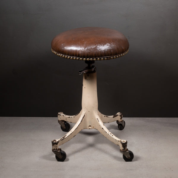 Adjustable Bausch & Lomb Optometrist Stool c.1930