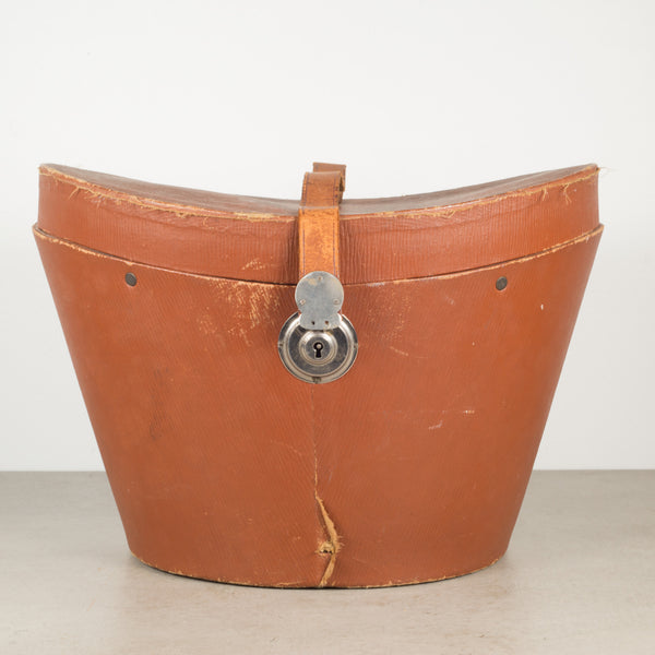 Antique Beaver Skin Top Hat & Original Hat Box c.1880-1920