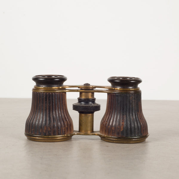 19th c. Ribbed Brass Opera Binoculars c.1880s