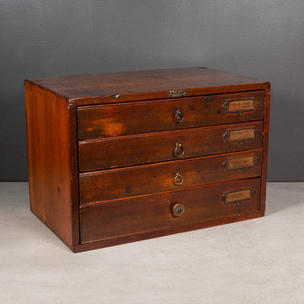 Antique BSA British Motorcycle Store Parts Chest c.1910