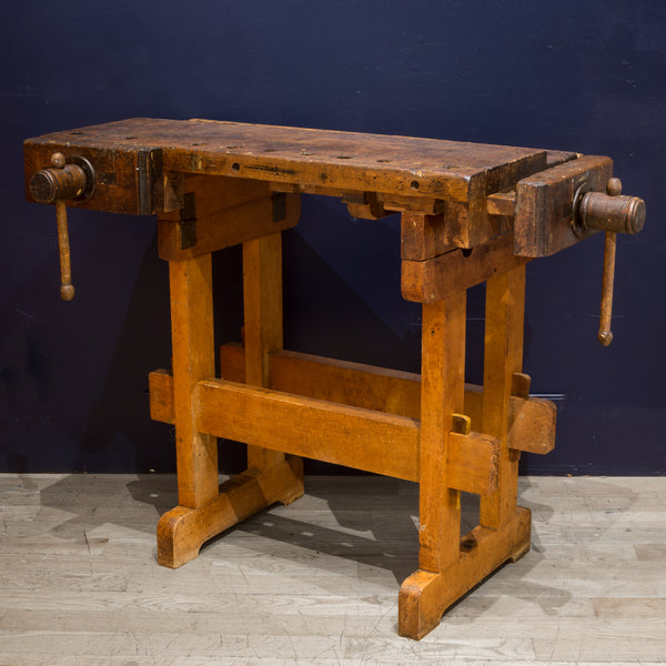 Antique Adjustable American Carpenter's Workbench c.1920