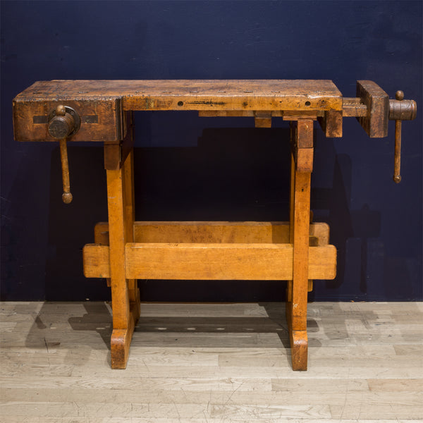 Antique Adjustable American Carpenter's Workbench c.1920