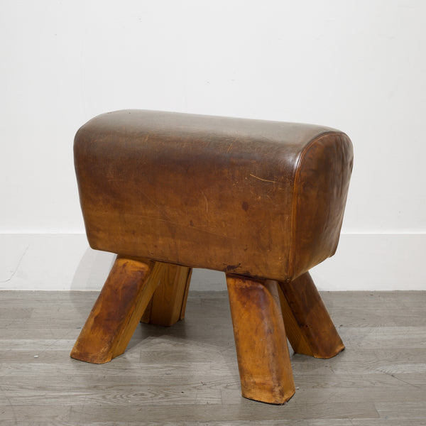 Antique French Gymnasium Pommel Horse c.1920