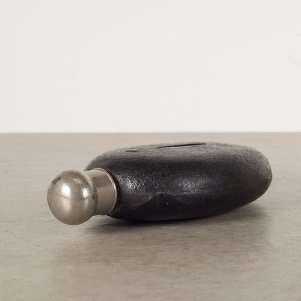 Antique Leather and Glass Flask c.1940