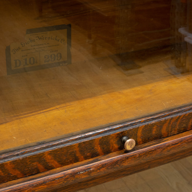 Early 20th c. Globe-Wernicke 4 Stack Lawyer's Bookcase with Rare Bottom Drawer c.1910