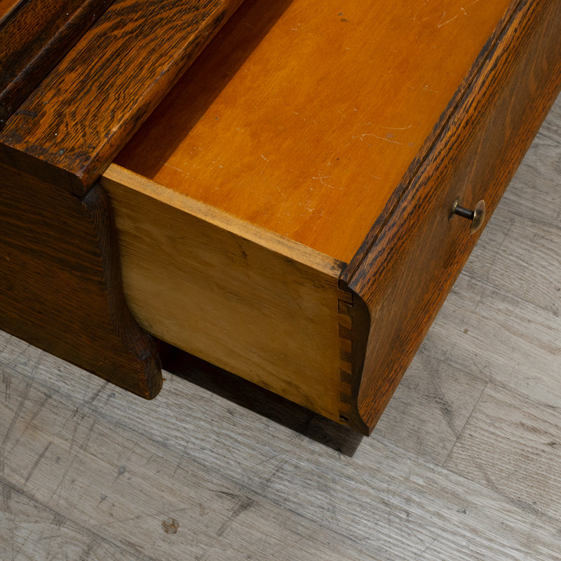 Early 20th c. Globe-Wernicke 4 Stack Lawyer's Bookcase with Rare Bottom Drawer c.1910