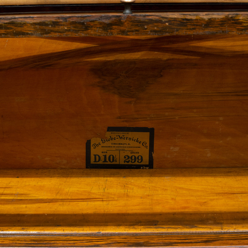 Early 20th c. Globe-Wernicke 4 Stack Lawyer's Bookcase with Rare Bottom Drawer c.1910