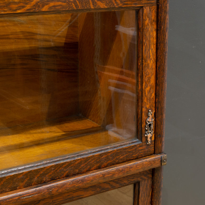 Early 20th c. Globe-Wernicke 4 Stack Lawyer's Bookcase with Rare Bottom Drawer c.1910