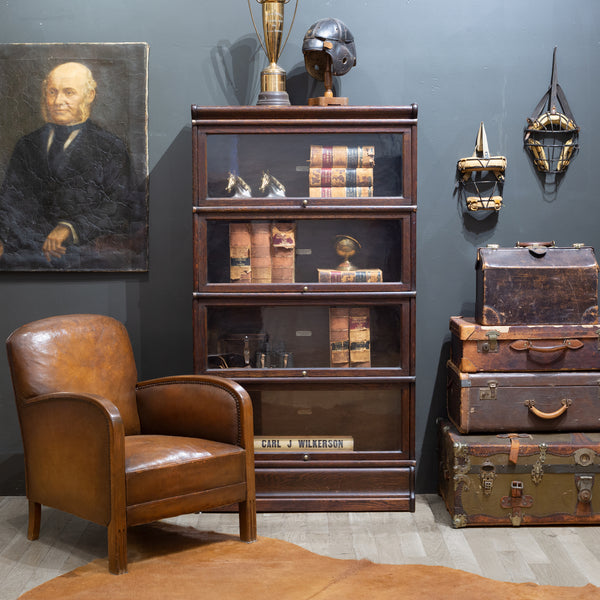 Antique Globe-Wernicke London 4 Stack Lawyer's Bookcase c.1890-1910