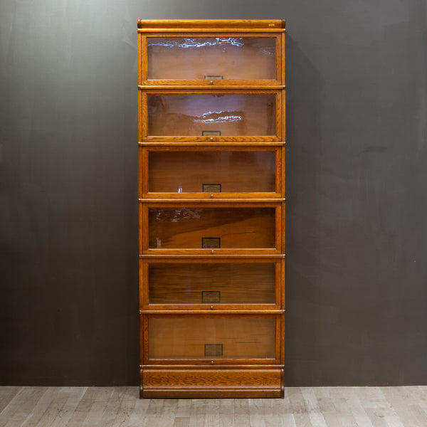 Early 20th c. Globe-Wernicke 6 Stack Lawyer's Bookcase with Drawer c.1910