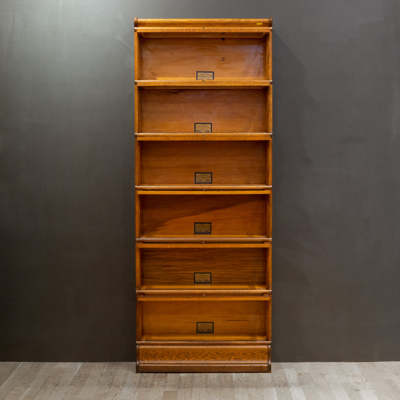 Early 20th c. Globe-Wernicke 6 Stack Lawyer's Bookcase with Drawer c.1910