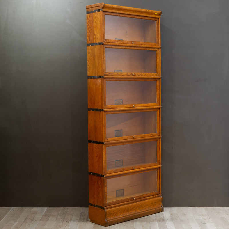 Early 20th c. Globe-Wernicke 6 Stack Lawyer's Bookcase with Drawer c.1910