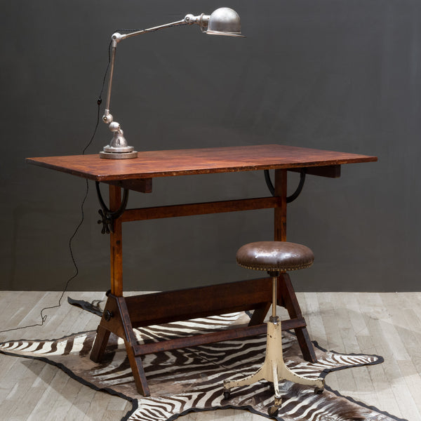 Antique Hamilton Mfg. Co. Drafting Table c.1930