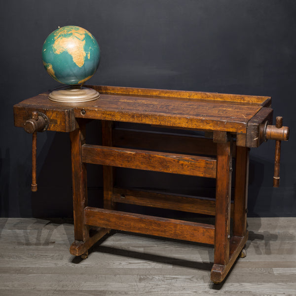 Black Walnut and Douglas Fir American Carpenter's Workbench c.1900