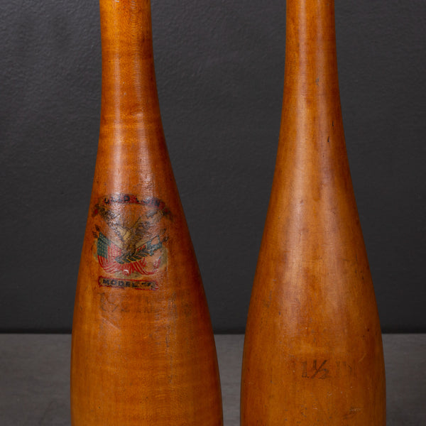 Turn of the Century Wooden Excercise/Juggling Pins c.1900