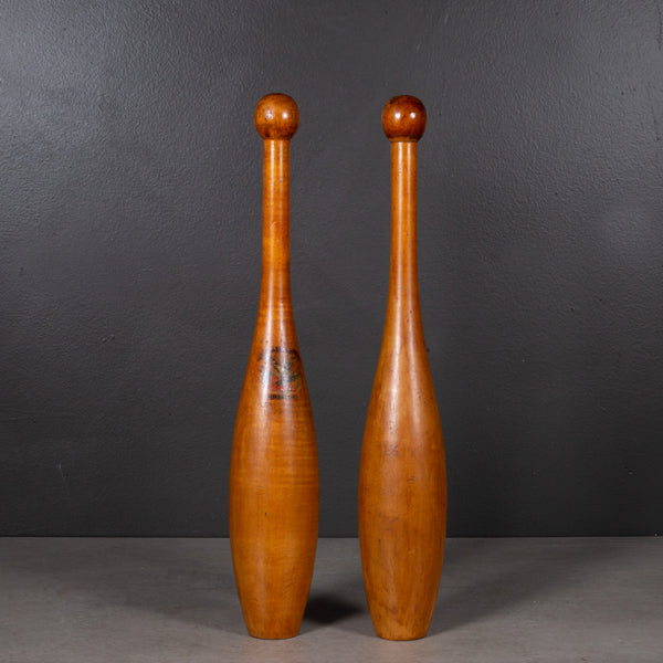Turn of the Century Wooden Excercise/Juggling Pins c.1900
