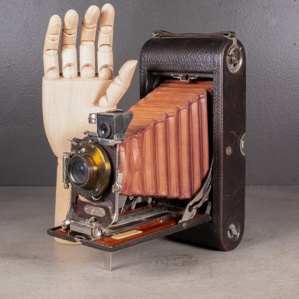 Large Antique Kodak Folding No. 3A Camera with Mahogany Inlay c.1903