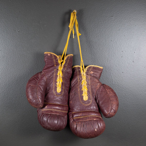 Vintage Wilson Leather Boxing Gloves c.1950