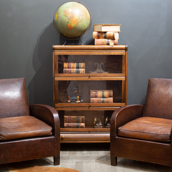 Early 20th c. Lundstrom 3 Stack Lawyer's Bookcase c.1900