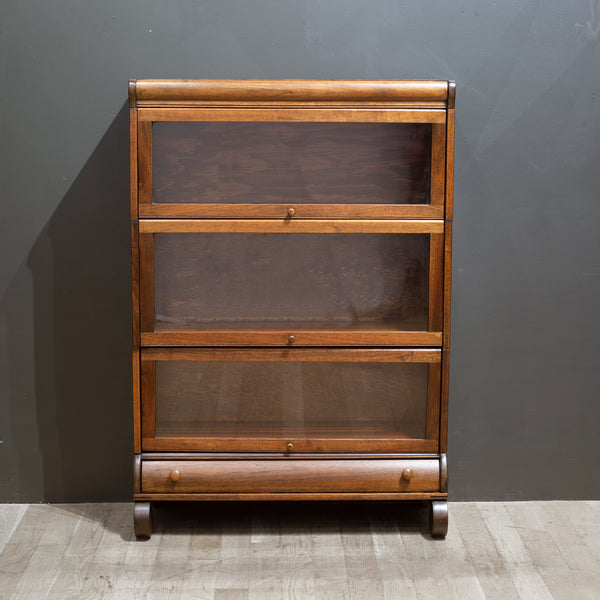Early 20th c. Lundstrom 3 Stack Lawyer's Bookcase c.1900