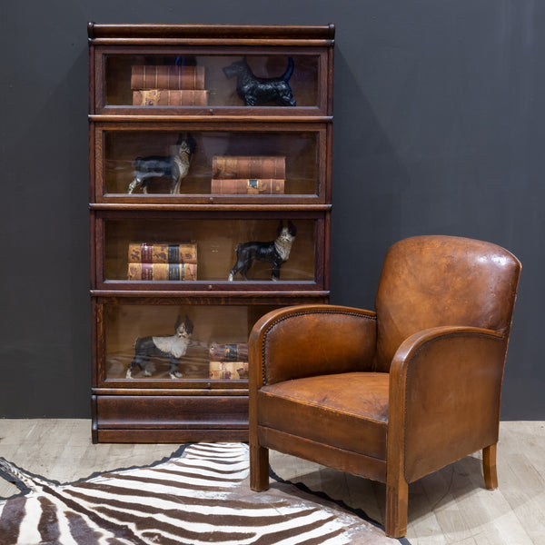 Antique Macey Furniture 4 Stack Lawyer's Bookcase with Graduated Shelves c.1910
