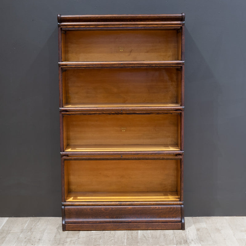 Antique Macey Furniture 4 Stack Lawyer's Bookcase with Graduated Shelves c.1910