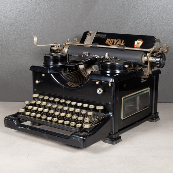 Antique Royal Standard Typewriter with Glass Panels c.1931
