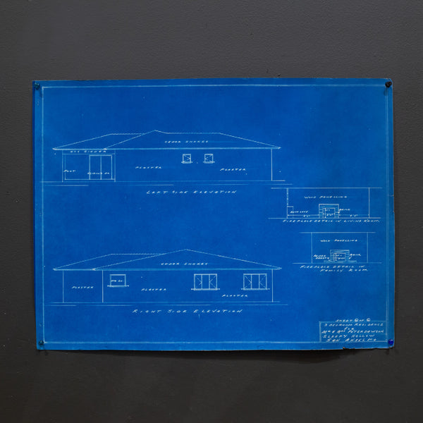 Set of San Enselmo House Blue Prints c.1952