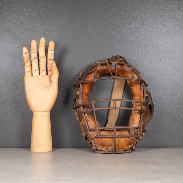 Steel Wire and Leather Catcher's Masks by Wilson c.1940