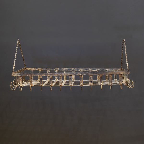 Antique Wrought Iron Pot Rack