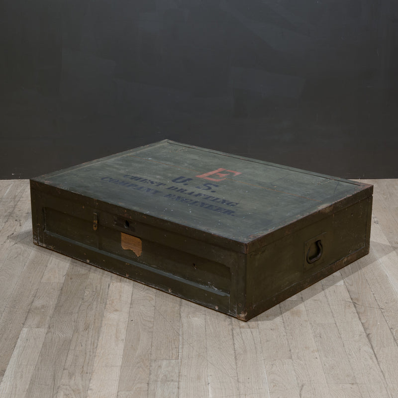 WWII era Military Trunk/Coffee Table c.1940