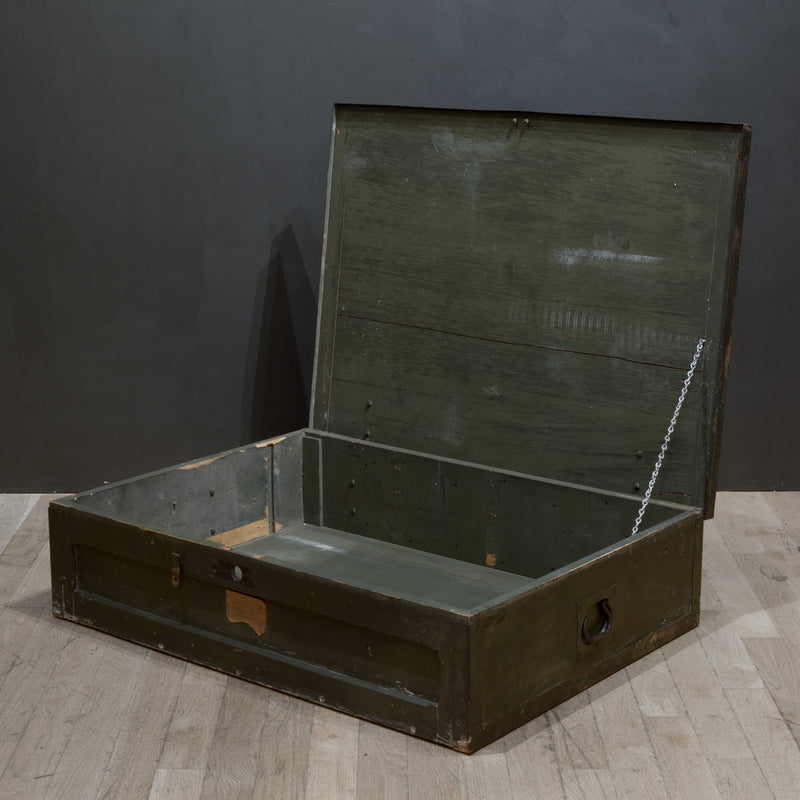 WWII era Military Trunk/Coffee Table c.1940